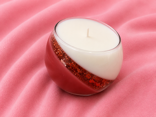 Crystal Glow Candle – Handgemachte Kerze im Glas