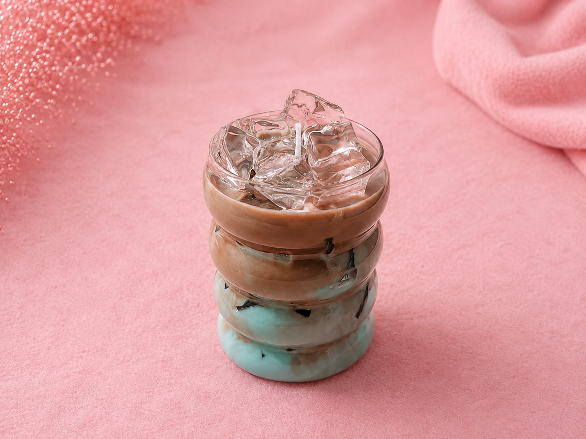 Iced Candle – Handgemachte Kerze im Glas