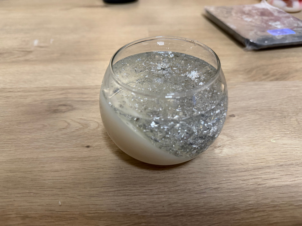 Crystal Glow Candle – Handgemachte Kerze im Glas