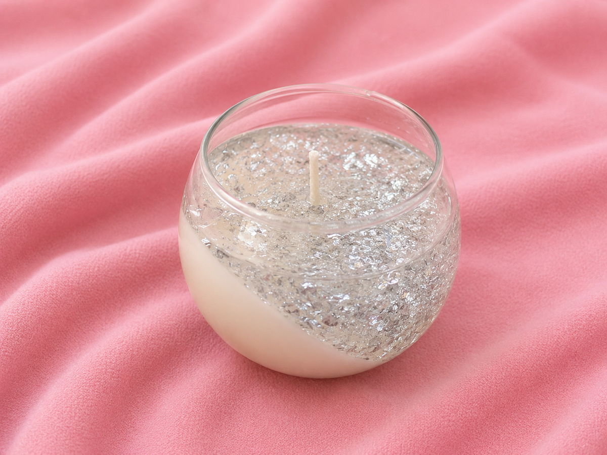 Crystal Glow Candle – Handgemachte Kerze im Glas