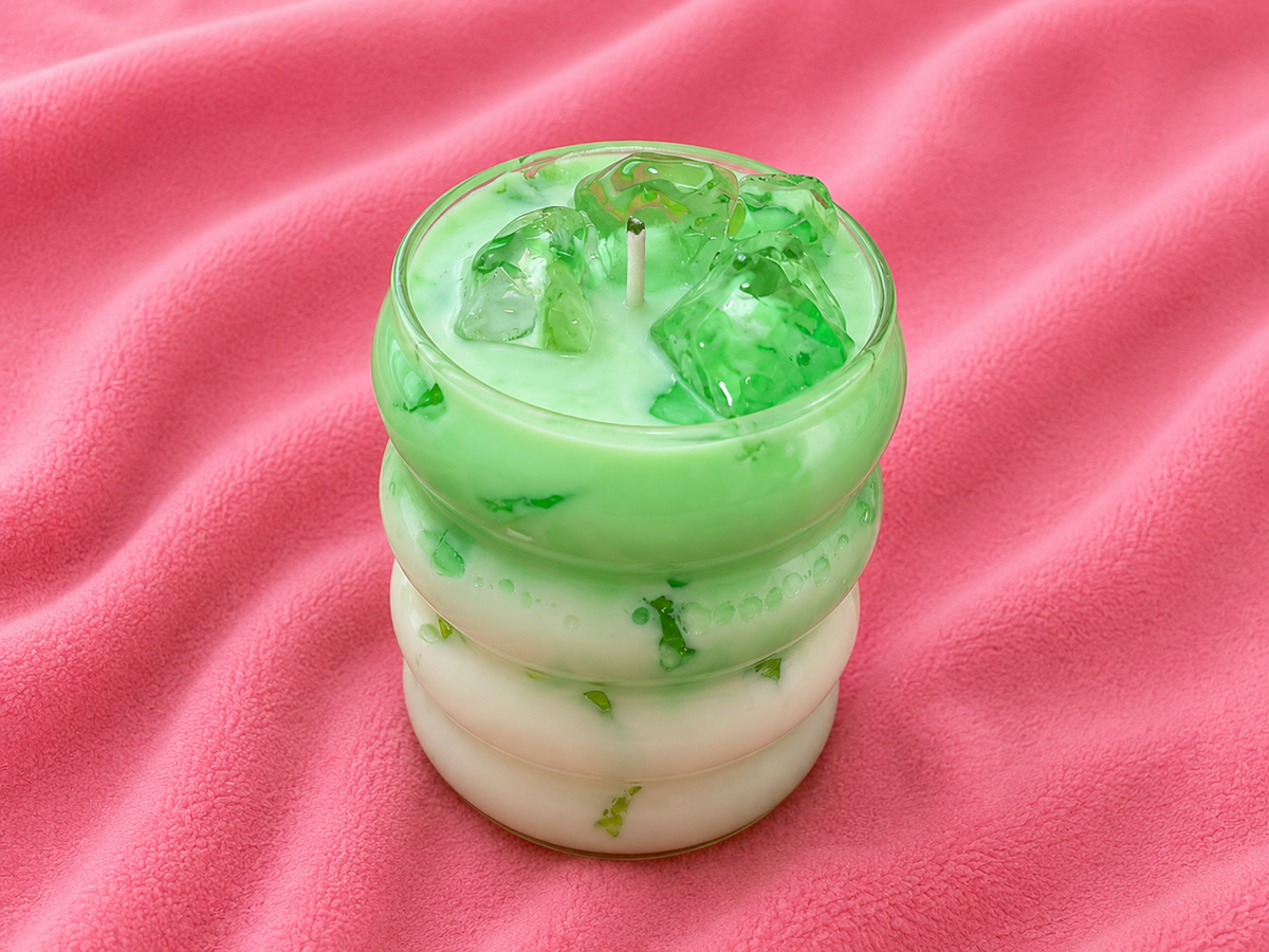 Iced Candle – Handgemachte Kerze im Glas