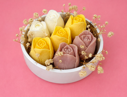 Candle Bouquet – Handgemachter Kerzen-Blumenstrauß mit Rosen
