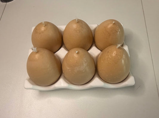 Eierkerzen-Set aus Sojawachs | Handgegossene Deko-Kerzen